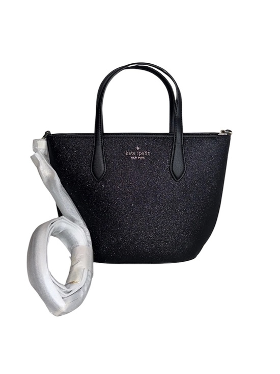 kate spade Handbags - Kate Spade Glimmer Small Black Glitter Satchel Crossbody Purse NWT